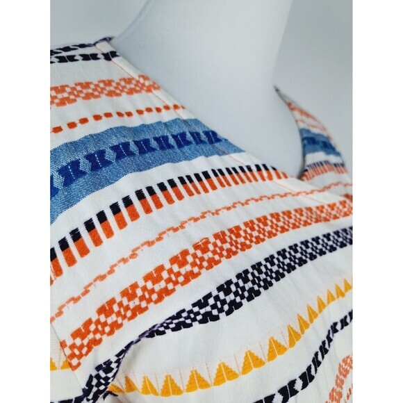 Trina Turk Beatrix‎ Embroidered Moto Zip up Jacket Blazer Coat Colorful Large 12 - Picture 8 of 11